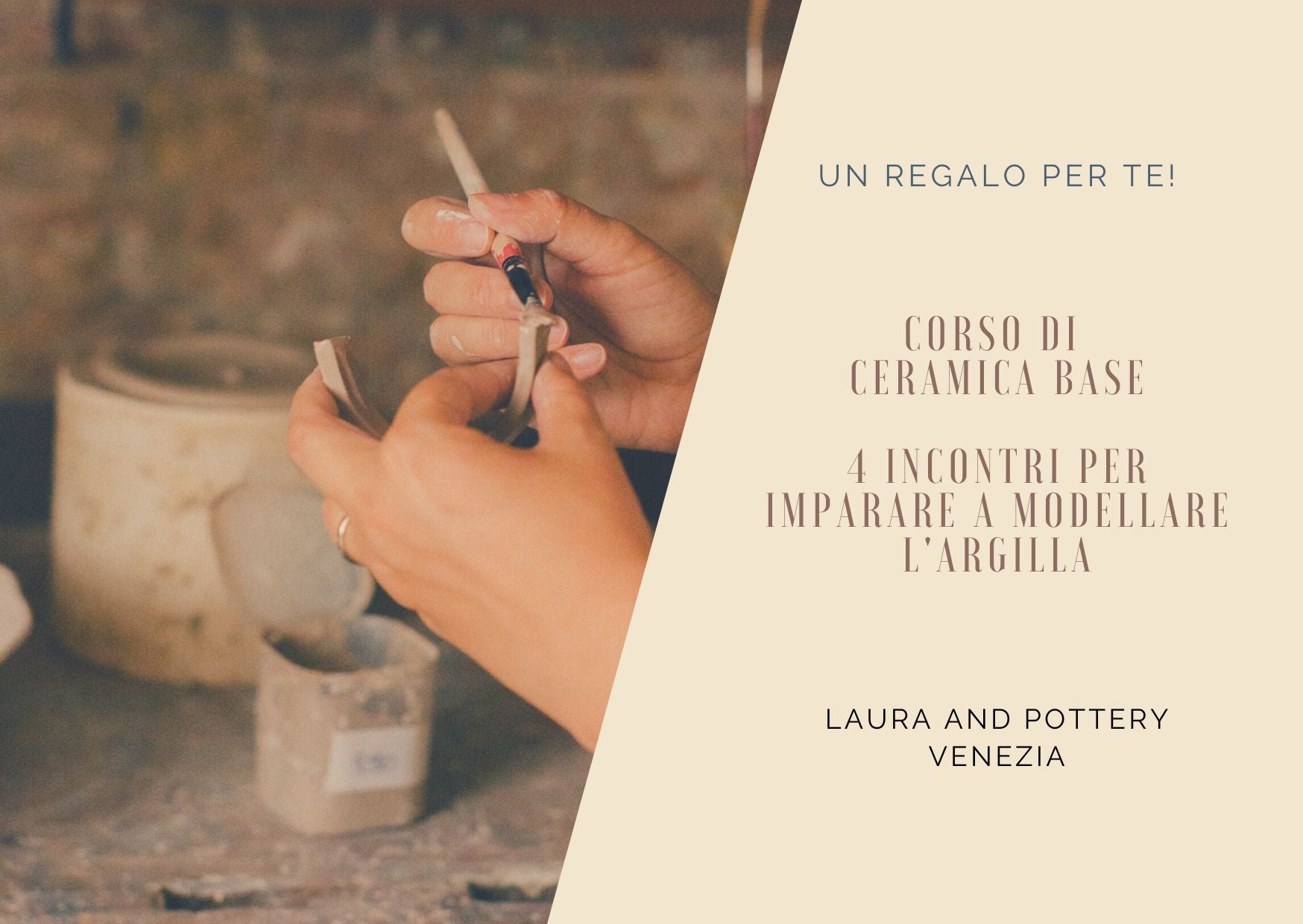 Regala un corso di ceramica a Venezia - laurapottery.it